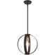 Modesto 1 Light 12.25 inch Bronze Pendant Ceiling Light