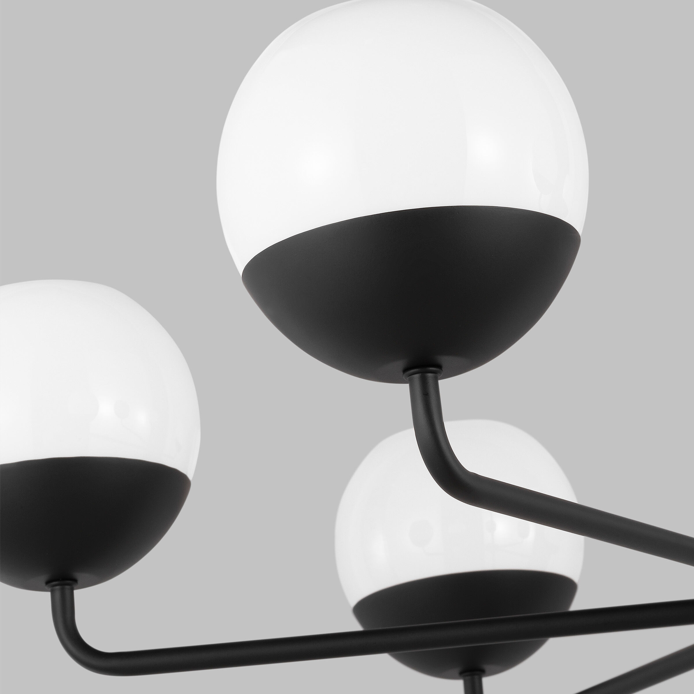 Alvin 6 Light 38.25 inch Midnight Black Chandelier Ceiling Light