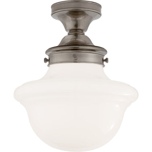 Chapman & Myers Edmond 1 Light 14.5 inch Antique Nickel Flush Mount Ceiling Light