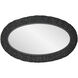 Athena 40.25 X 24.25 inch Matte Black with Black Seagrass Wall Mirror