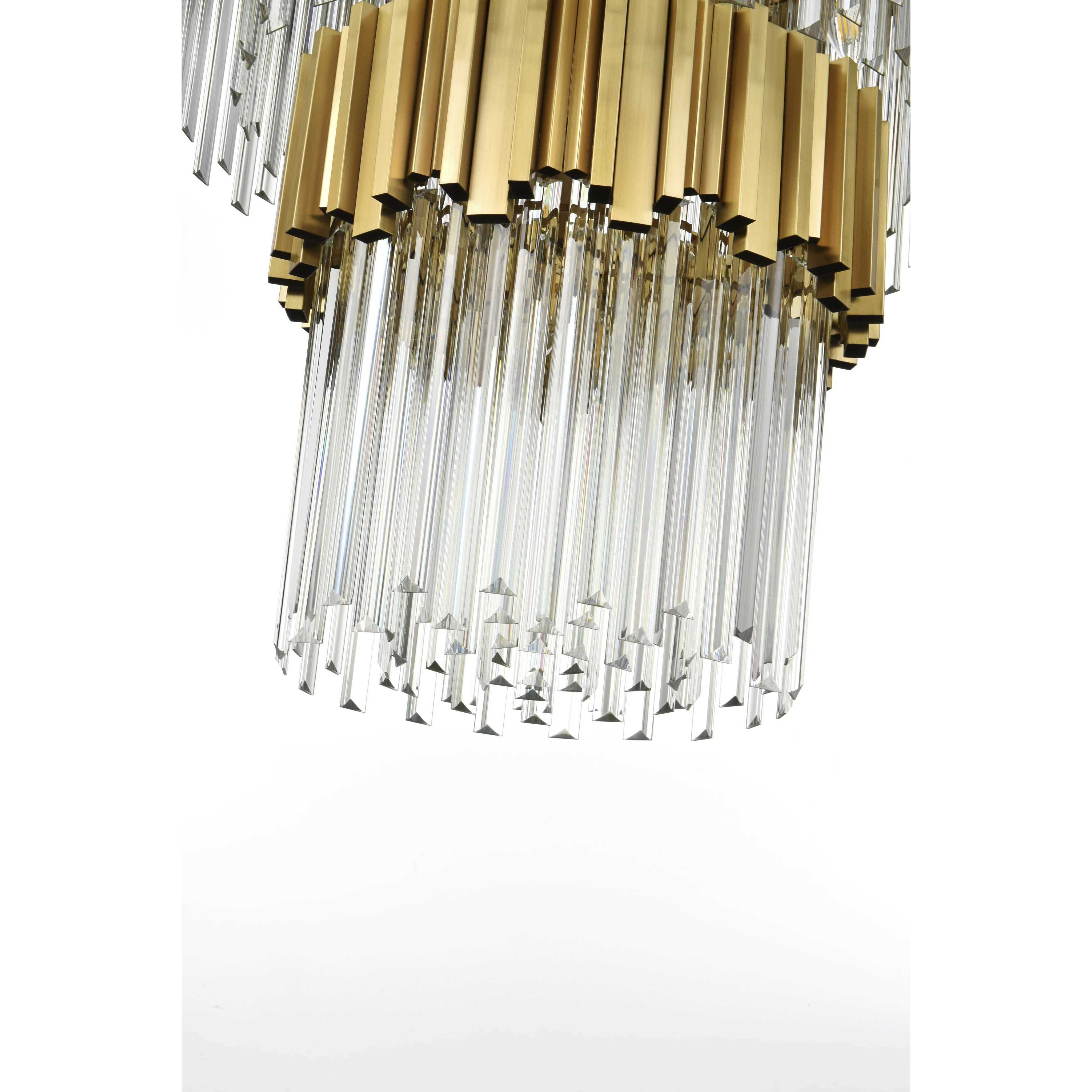 Willow 43 Light 59 inch Satin Gold Chandelier Ceiling Light