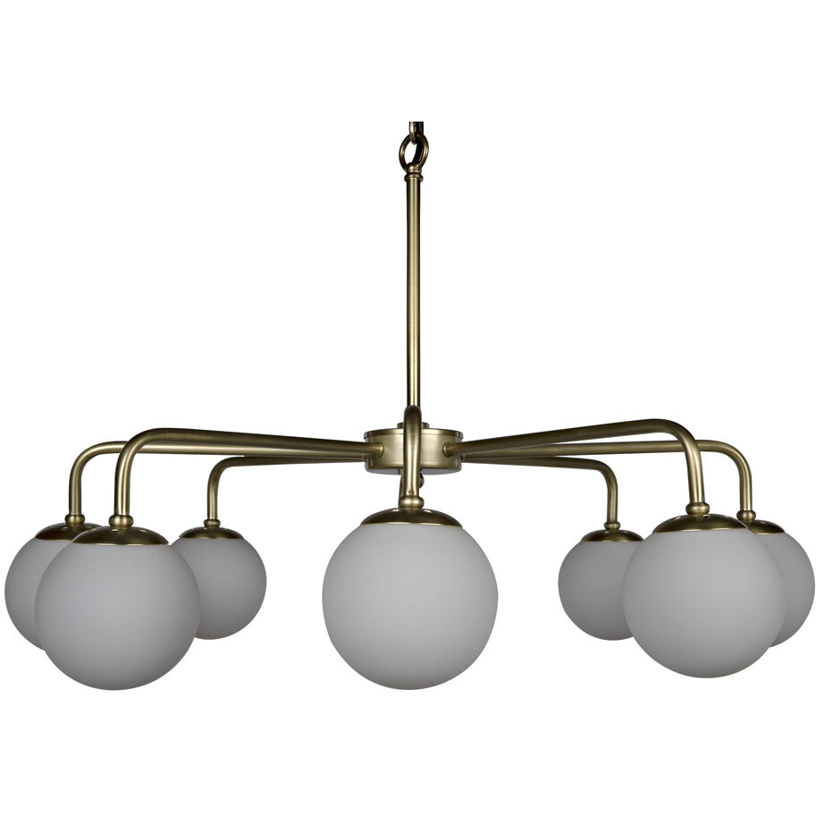 Larenta 8 Light 28 inch Antique Brass Chandelier Ceiling Light