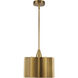 Alora Mood Plisse Pendant Ceiling Light in Aged Gold