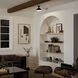 Sisu LED 8 inch Black Semi Flush Mount Ceiling Light