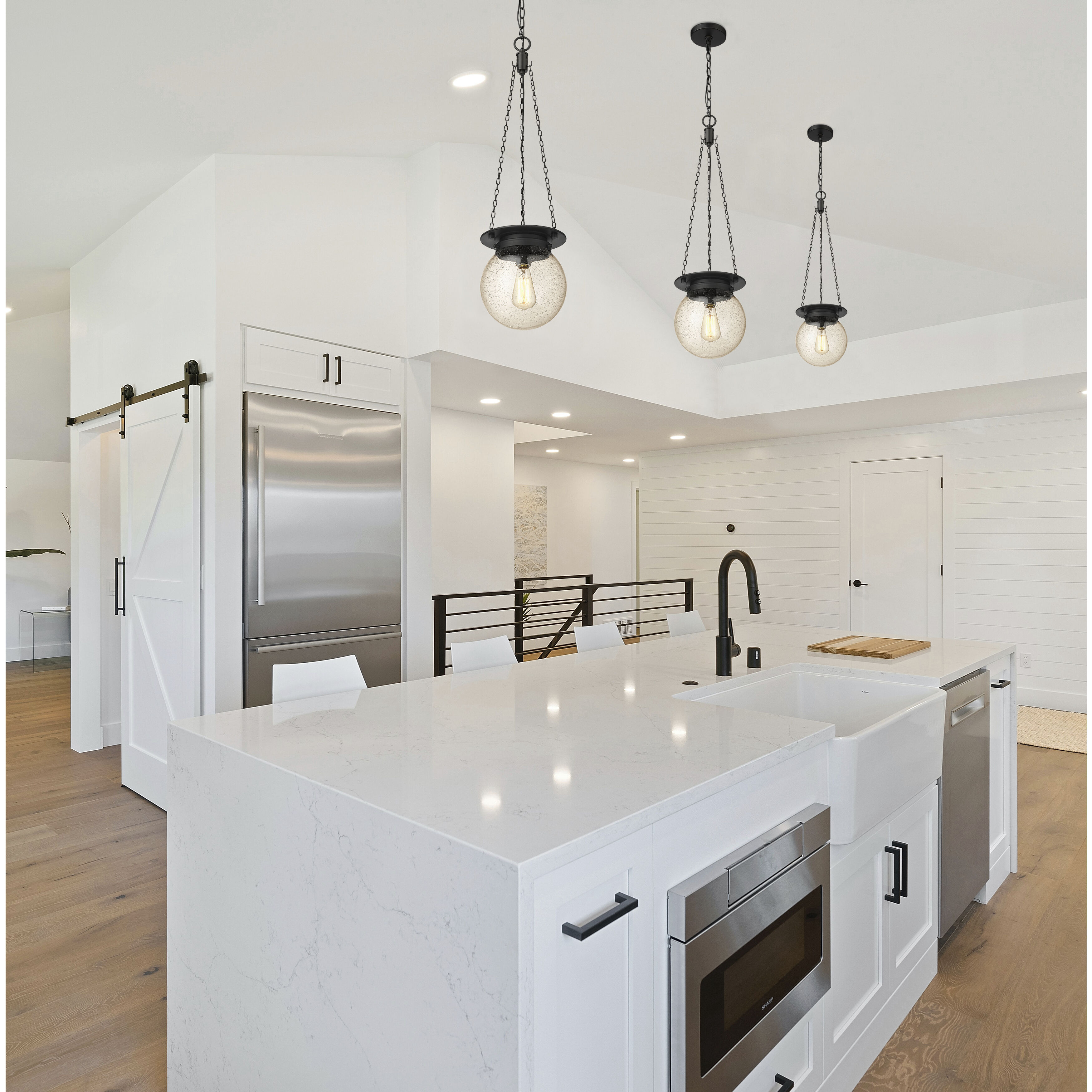 Calhoun 1 Light 9 inch Matte black Pendant Ceiling Light