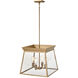 Lucian LED 18 inch Brushed Brass Chandelier Ceiling Light