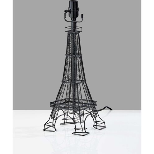 Eiffel Tower 18 inch 60.00 watt Black Table Lamp Base Portable Light, Simplee Adesso