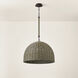 Huxley 3 Light 24 inch Textured Bronze Pendant Ceiling Light