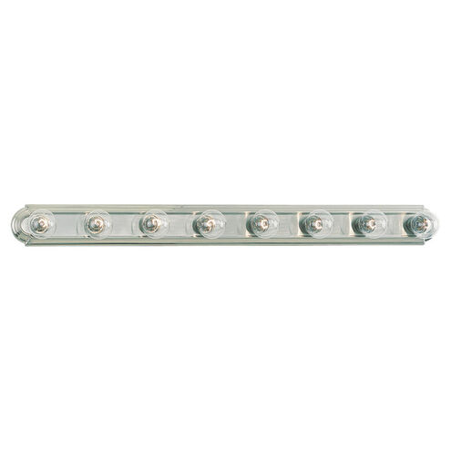 De-Lovely 8 Light 48 inch Brushed Nickel Bath Vanity Wall Sconce Wall Light