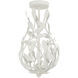 Broche 3 Light 9 inch Matte White Semi Flush Ceiling Light