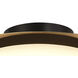 Zinola LED 18 inch Sand Coal and Halcyon Gold Flush Mount Ceiling Light