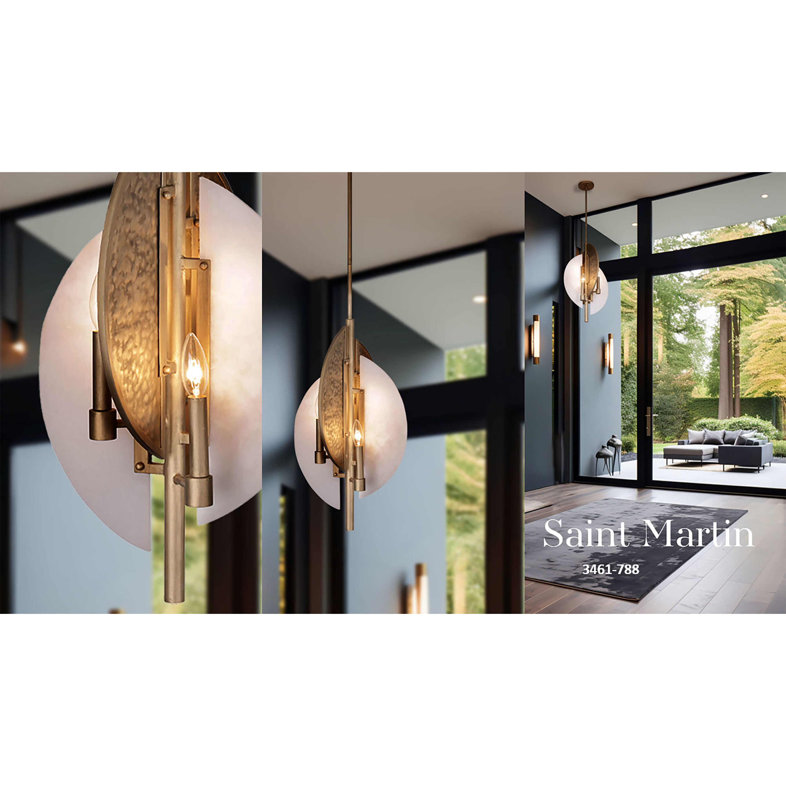 Saint Martin 4 Light 14 inch Ashen Gold Pendant Ceiling Light