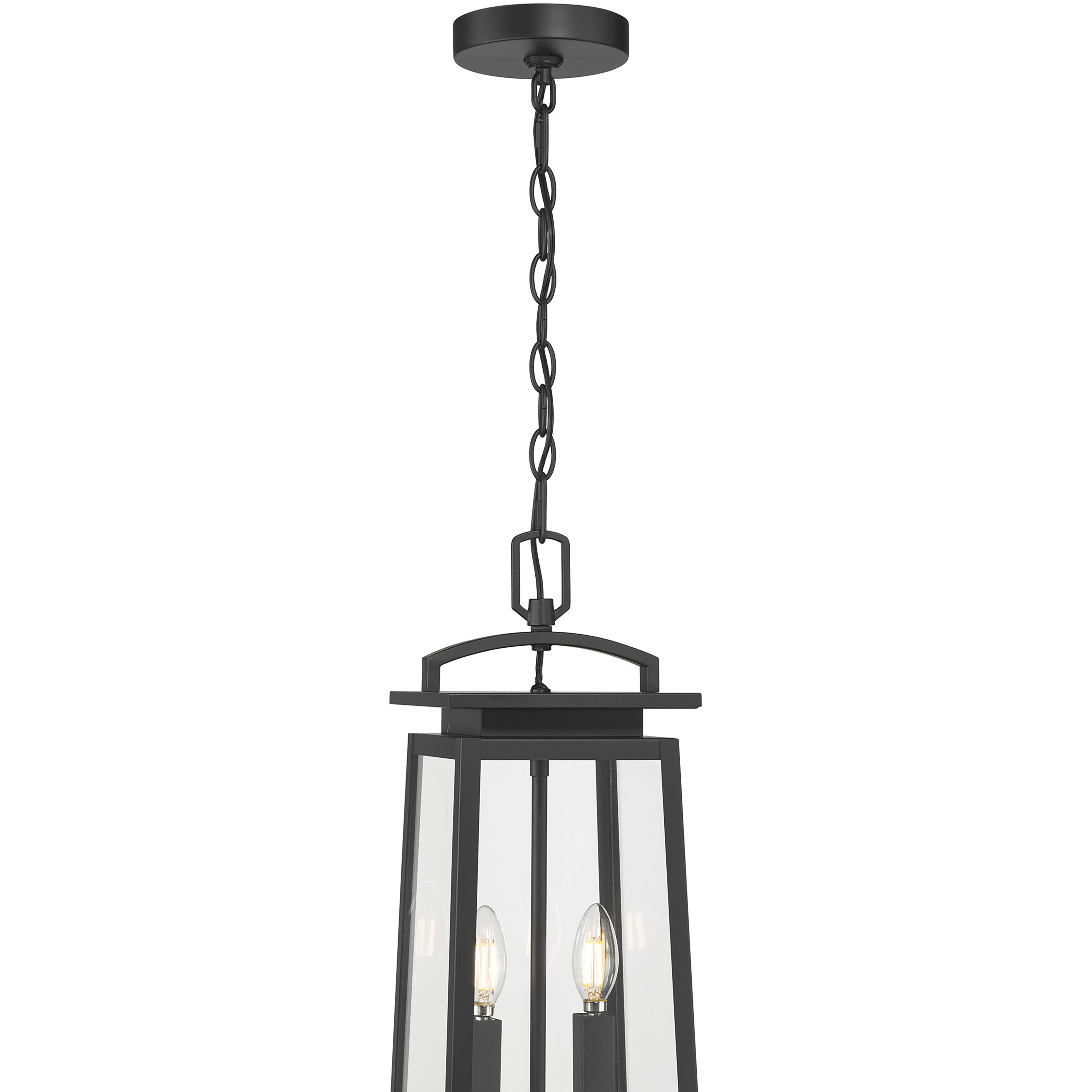 Kendrix 2 Light 7.5 inch Powder Coated Black Outdoor Hanging Lantern