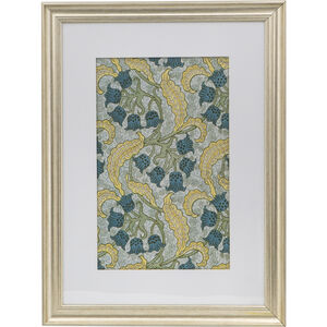 Smithsonian Gold and Green and Blue Wall Art, Floral