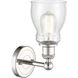 Ellery Sconce Wall Light in Polished Nickel, Seedy