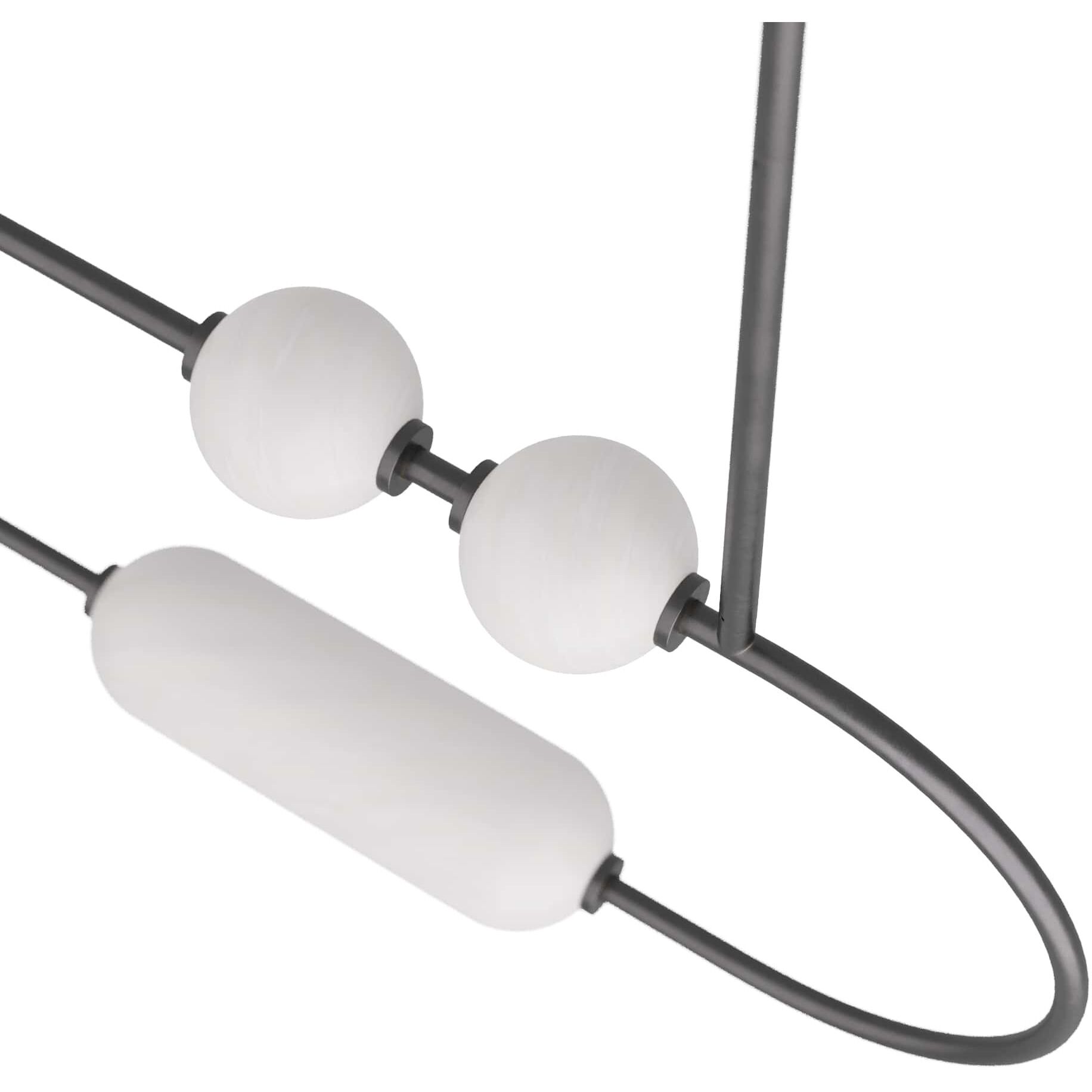 Tenzin 1 Light 49 inch English Bronze Linear Chandelier Ceiling Light