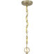 Monterey 4 Light 22 inch Matte Black and Warm Brass Pendant Ceiling Light in Matte Black with Warm Brass