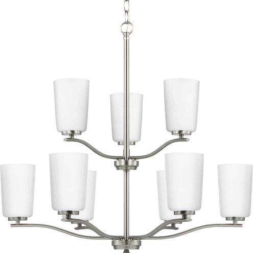 Adley 9 Light 28 inch Brushed Nickel Chandelier Ceiling Light
