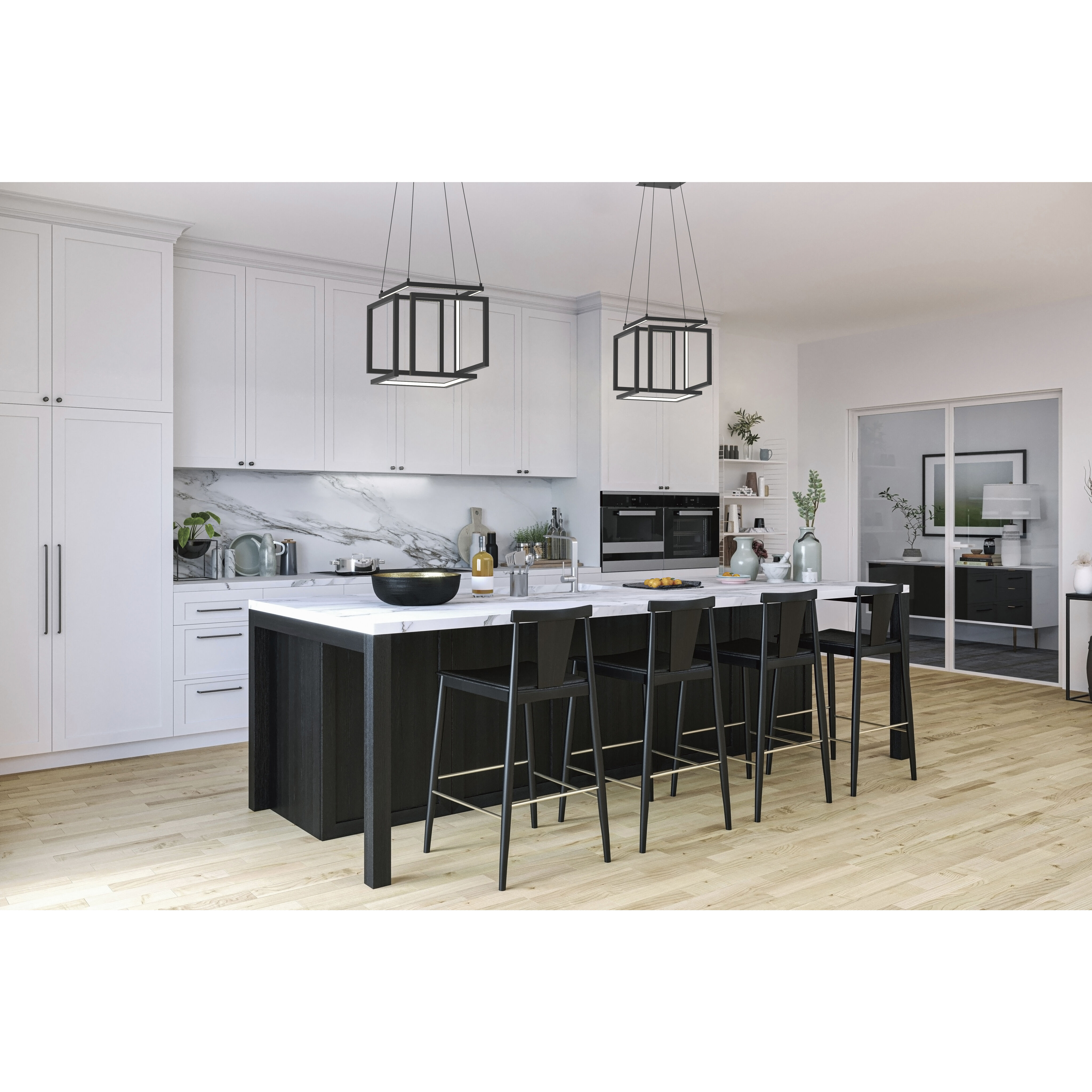 Penrose Single Pendant Ceiling Light in Black