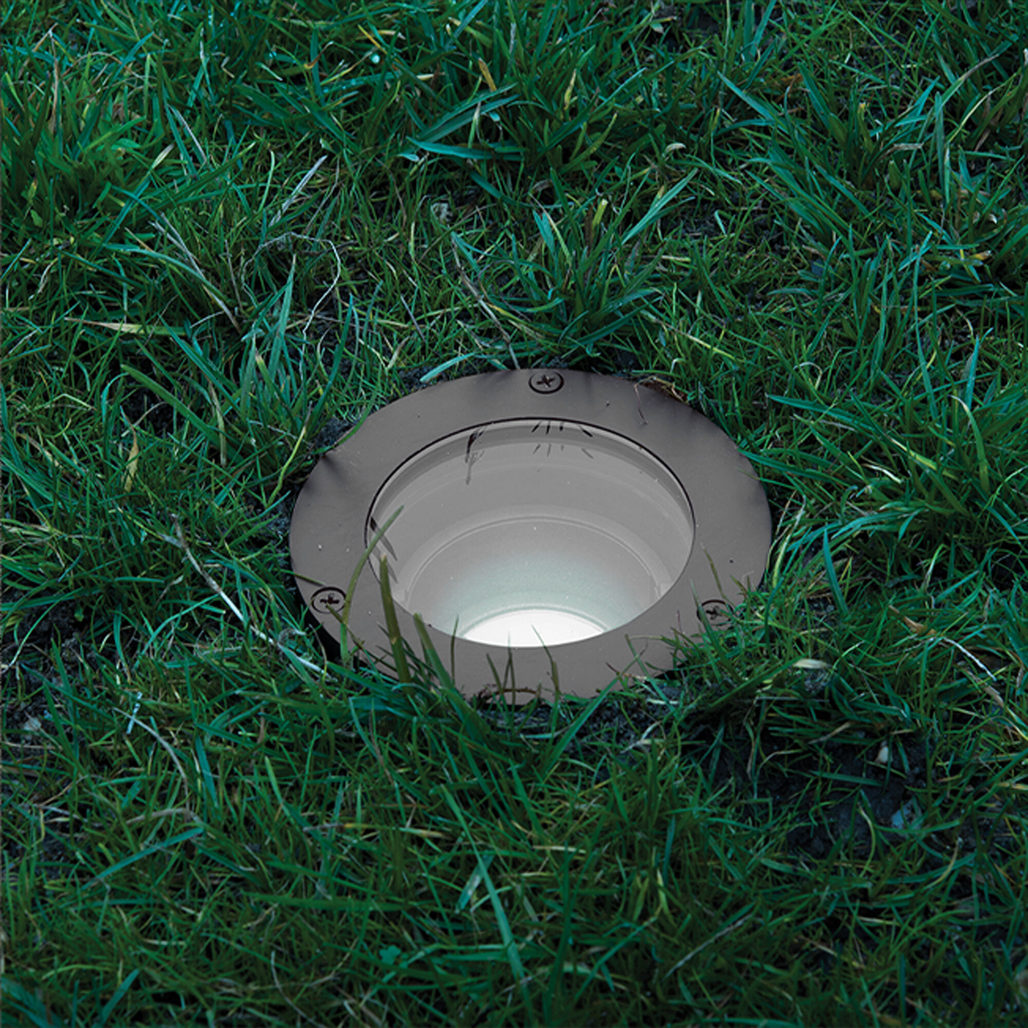 Tyler 120 11.5 watt Solid Brass Coated in Bronze Path Lighting in Bronzed Brass, Inground Recessed Light, WAC Landscape