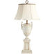 Chelsea House 32 inch Glazed White/Antique Table Lamp Portable Light