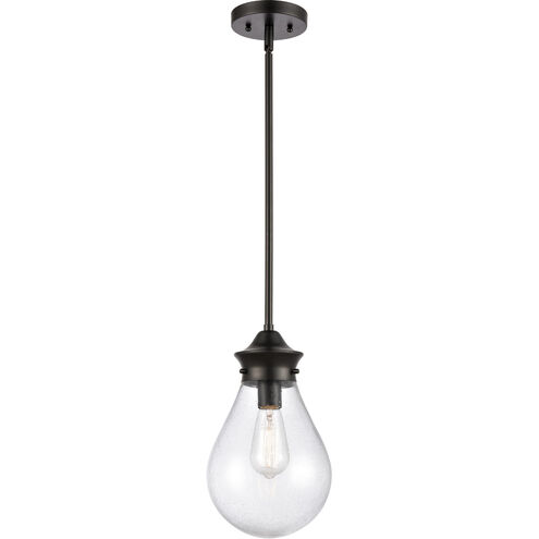 Genesis LED 8 inch Matte Black Mini Pendant Ceiling Light