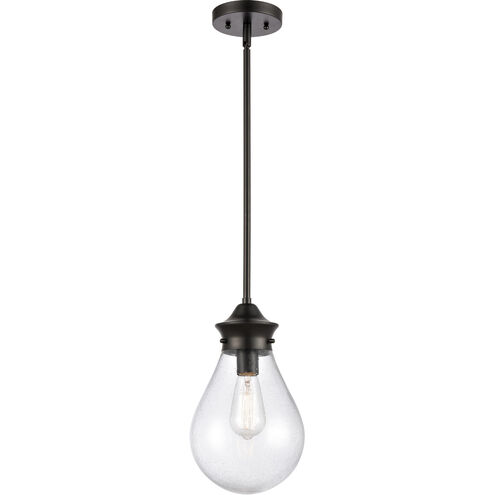 Genesis LED 7.88 inch Matte Black Mini Pendant Ceiling Light