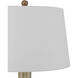 Bombon 31 inch 150 watt Pale Brown and Off-White and Antique Brass Table Lamp Portable Light