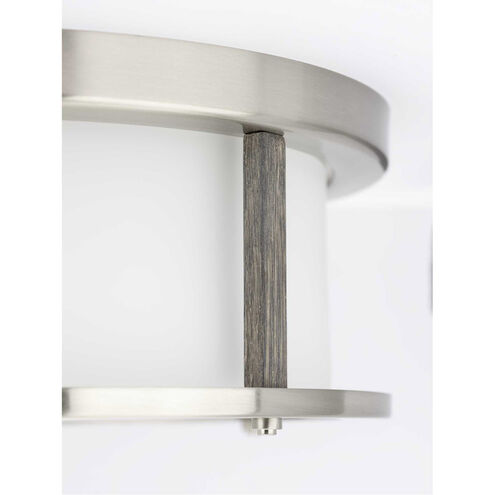 Mast 2 Light 13 inch Brushed Nickel Flush Mount Ceiling Light