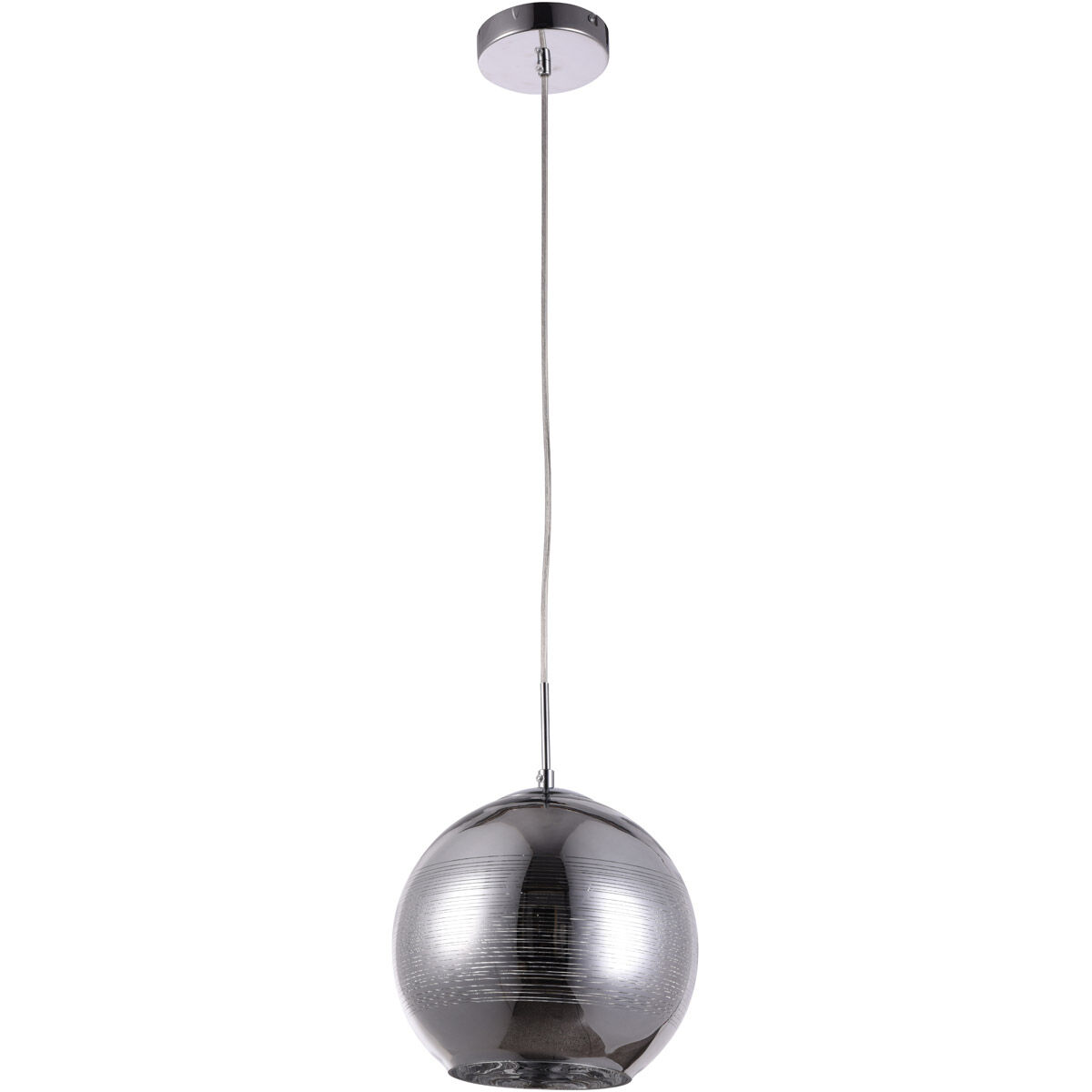 Reflection 1 Light 9.5 inch Chrome Pendant Ceiling Light
