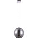 Reflection 1 Light 10 inch Chrome Pendant Ceiling Light