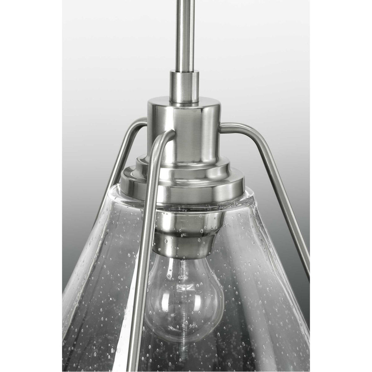 Fano 1 Light Brushed Nickel Pendant Ceiling Light