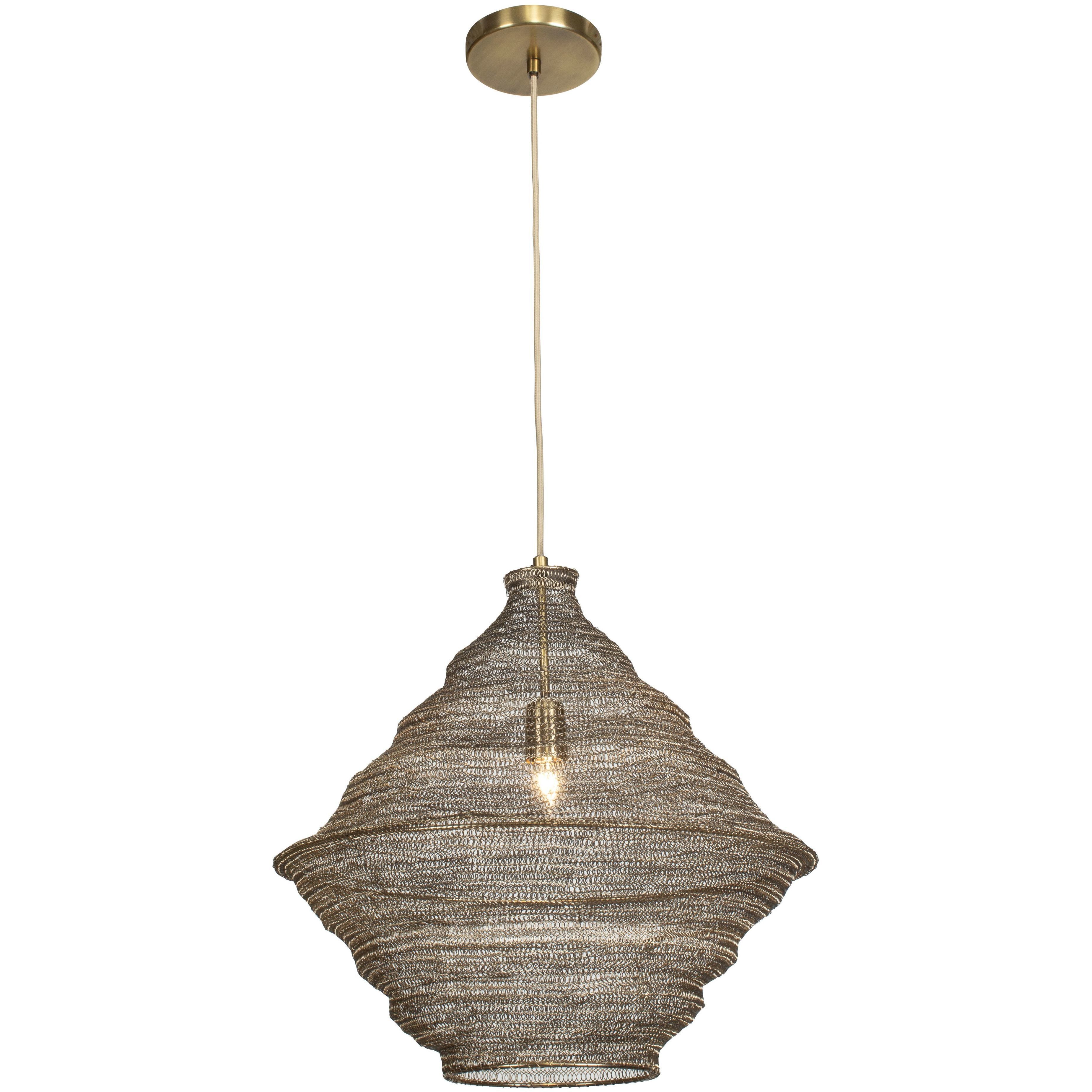 Sigh 1 Light 20 inch Antique Brass Pendant Ceiling Light