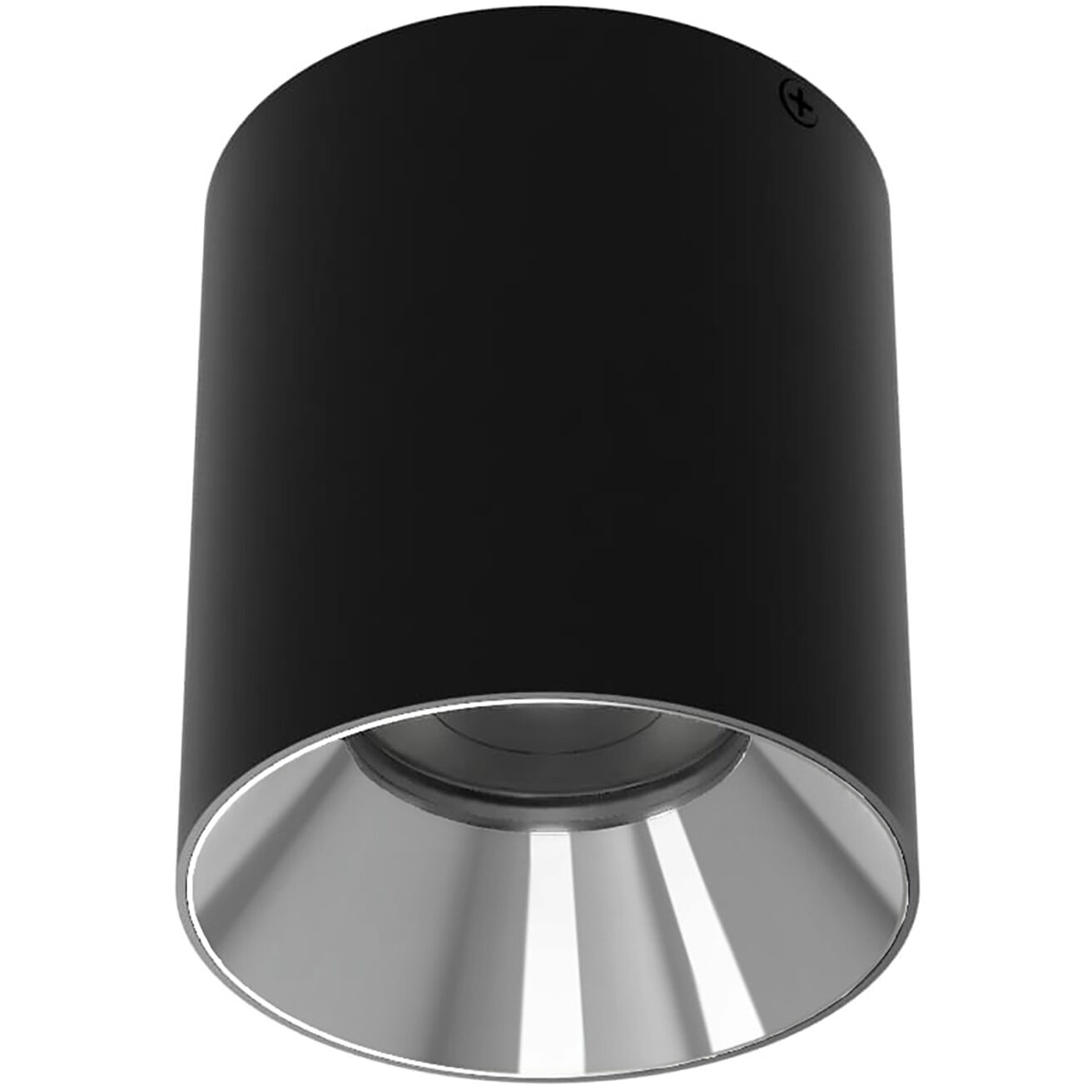 Zoron LED 3.63 inch Black and Chrome Outdoor Ceiling Lighting in Black/Chrome