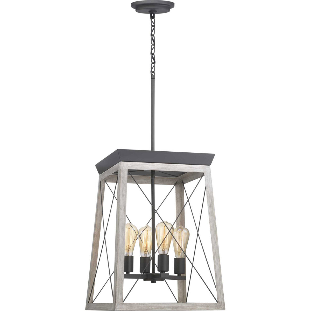 Briarwood 4 Light 15.5 inch Graphite Foyer Pendant Ceiling Light