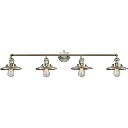 Franklin Restoration Railroad LED 44 inch Brushed Satin Nickel Bath Vanity Light Wall Light, Franklin Restoration