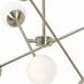 Pearl 6 Light 24 inch Satin Nickel Pendant Ceiling Light