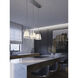 Lizzette Linear Pendant Ceiling Light in Satin Nickel