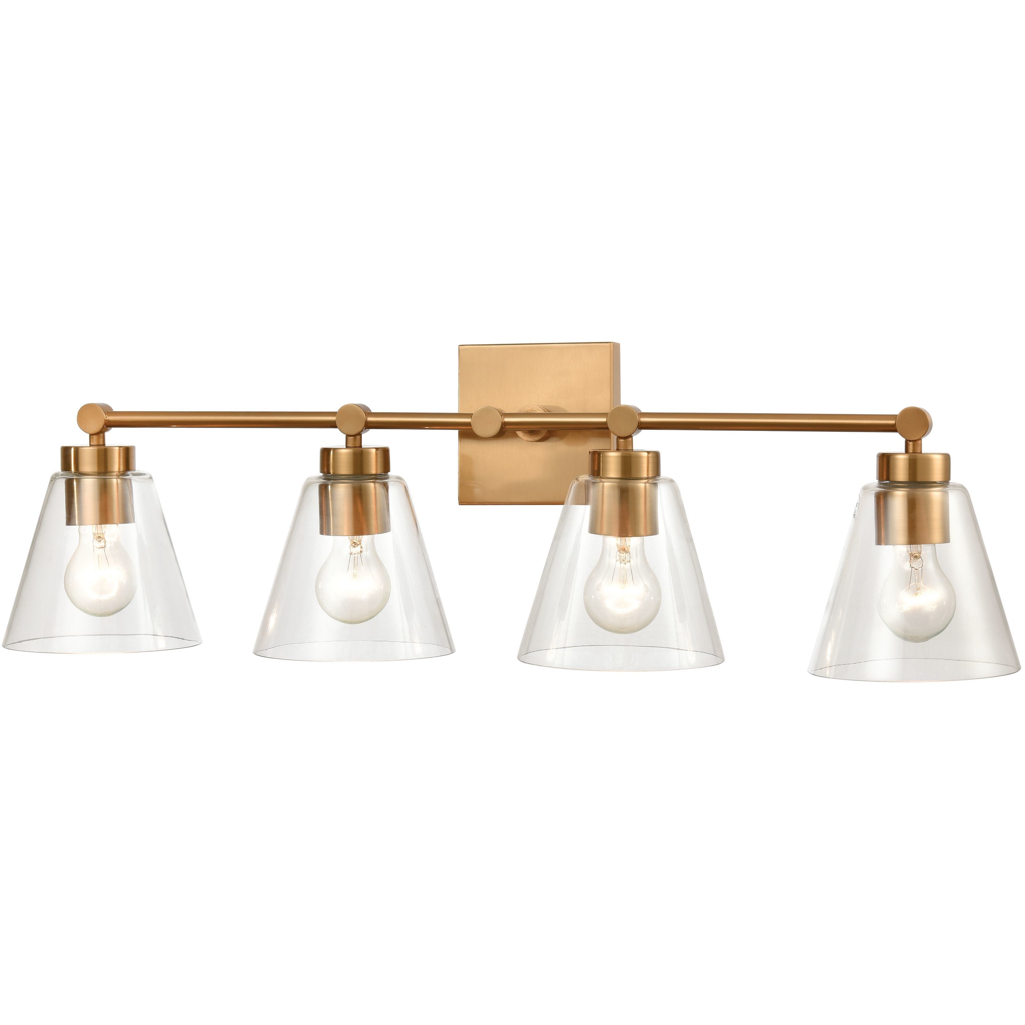 East Point Vanity Light Wall Light in Satin Brass