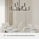 Sunjai 9 Light 40 inch Matte Black Chandelier Ceiling Light
