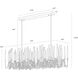 Hestia LED 70 inch Matte Black / Gold / Brushed Gold Chandelier Ceiling Light, Large