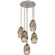 Ellisse 5 Light 20.5 inch Beige Silver Multi-Pendant Ceiling Light in Bronze Optic, Diamond Chain