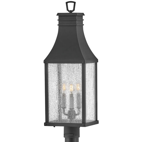 Heritage Beacon Hill 3 Light 26.25 inch Museum Black Outdoor Post Mount Lantern