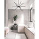 Array LED 31.5 inch Matte Black Chandelier Ceiling Light