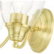 Montgomery 2 Light 13.5 inch Satin Brass Vanity Sconce Wall Light