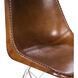 Inland Light Brown Leather Accent Chair