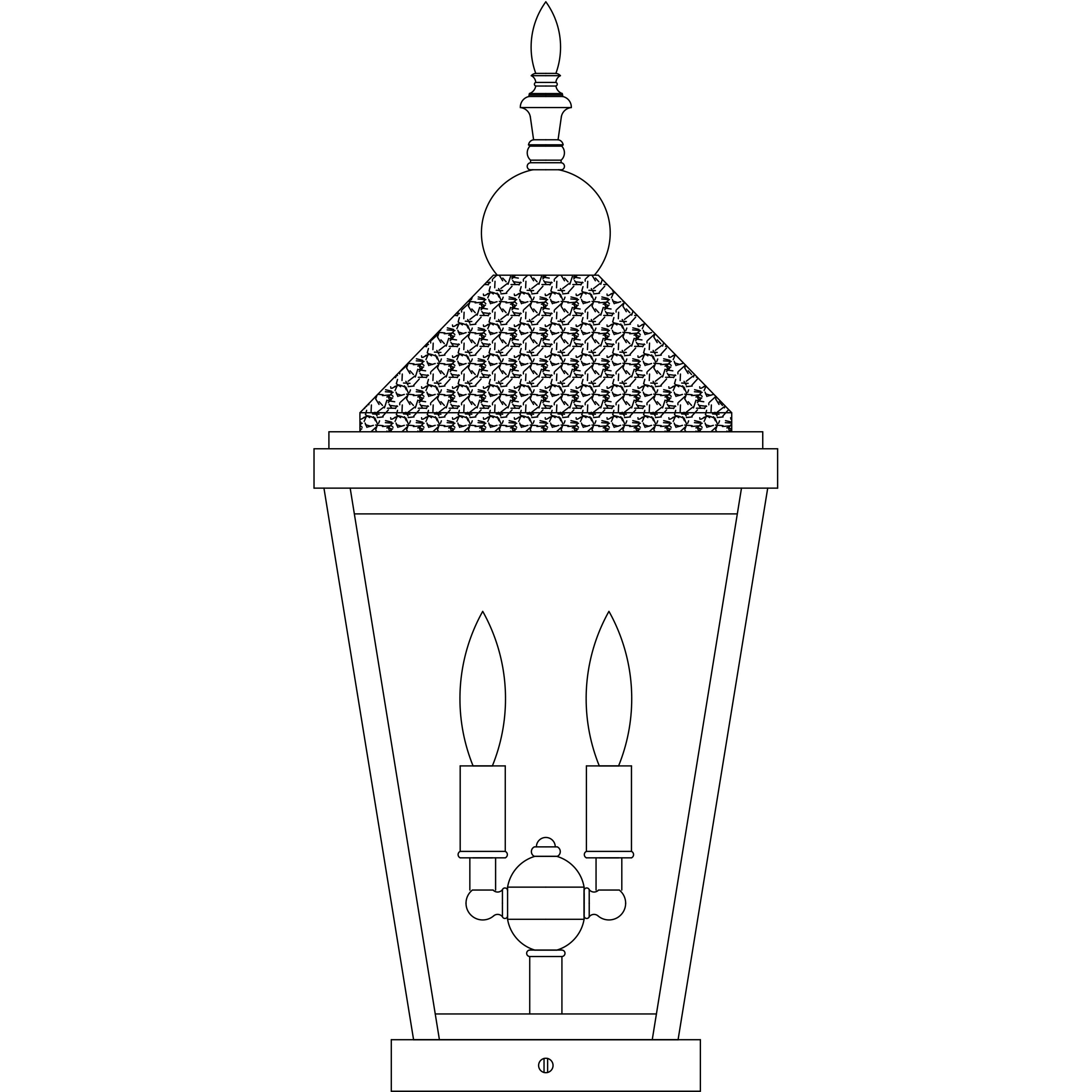 Lancaster 2 Light 21 inch Satin Black with Raw Copper Accents Column Mount in Clear Seedy