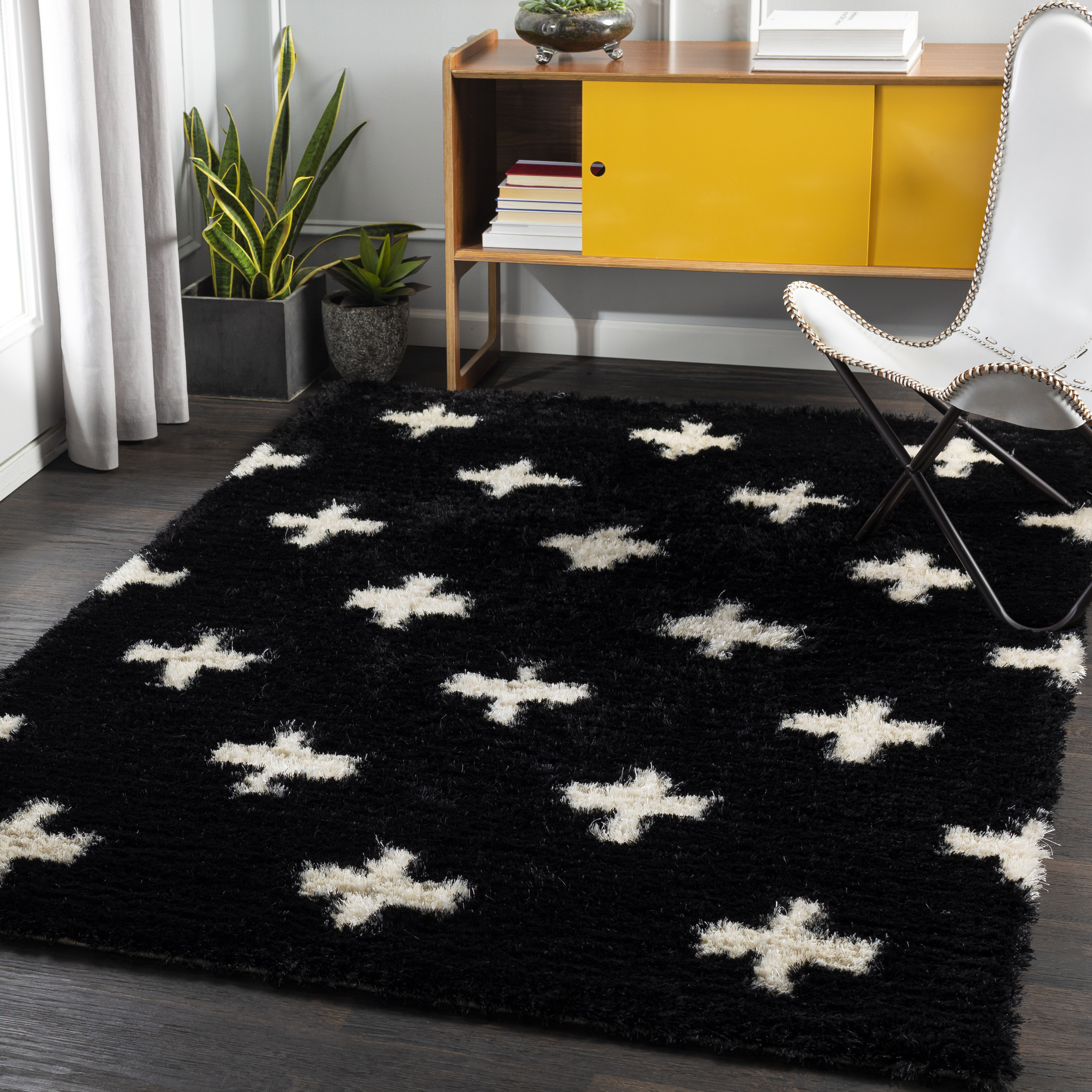 Gibraltar 36 X 24 inch Black Rug in 2 x 3, Rectangle
