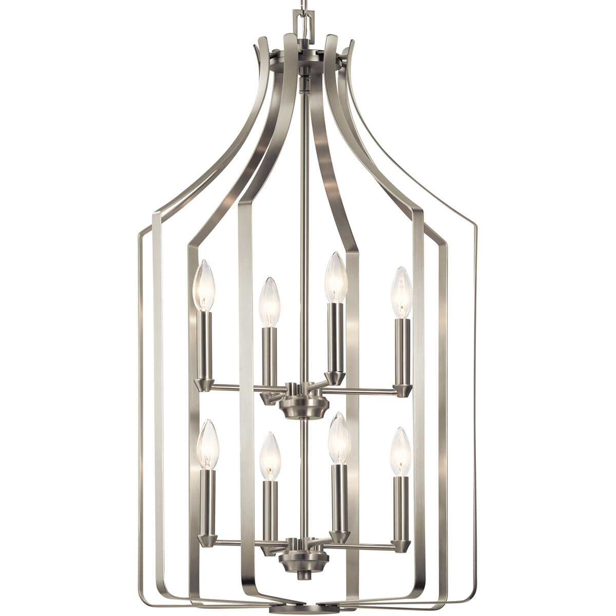 Morrigan 8 Light 19 inch Brushed Nickel Chandelier Foyer Ceiling Light