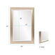 Avery 42 X 28 inch Champagne Silver Wall Mirror
